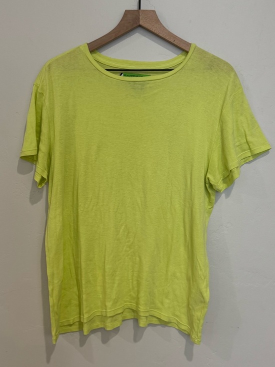 Sandrine Rose Tops - Free People SR vs Sandrine Rose Yellow Semi-Sheer Short Sleeve T Shirt Size M